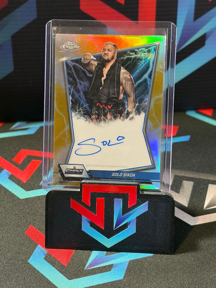 Solo Sikoa Gold Chrome Auto /50 image 1